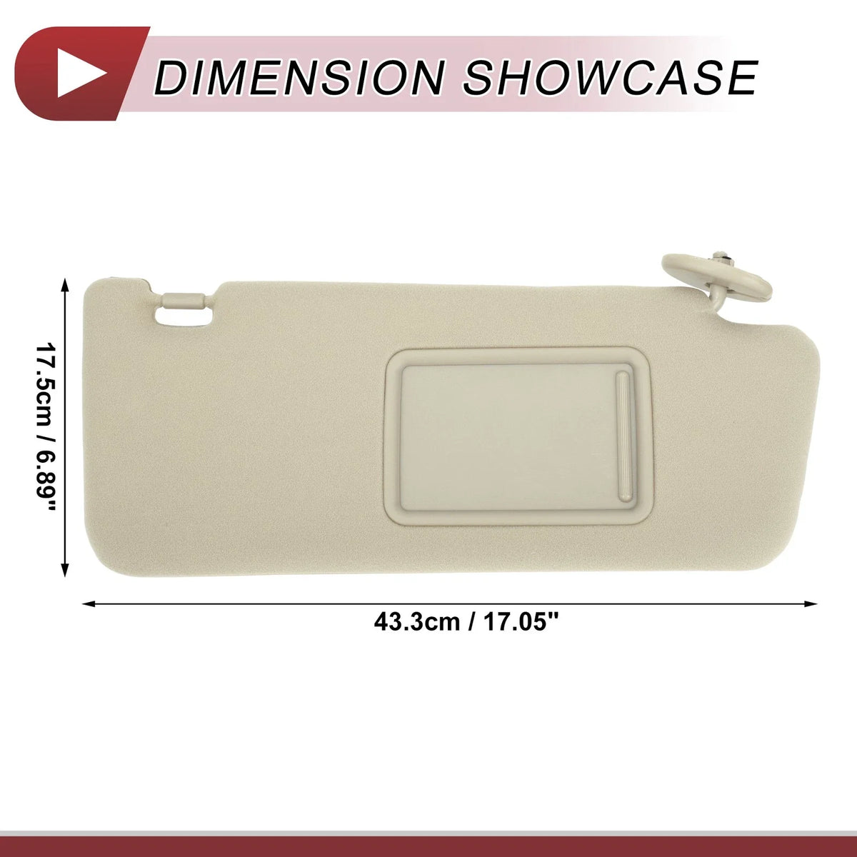 Sun Visor No.74310-04081-E0 for Toyota Tacoma (2005–2008) Right Side