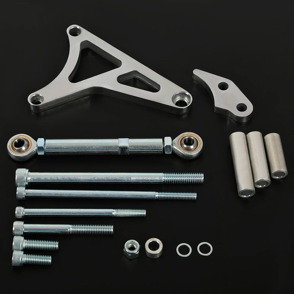 Alternator Bracket & Tension Rod for Ford 289 302 (1968–1993) Billet Aluminum Polished