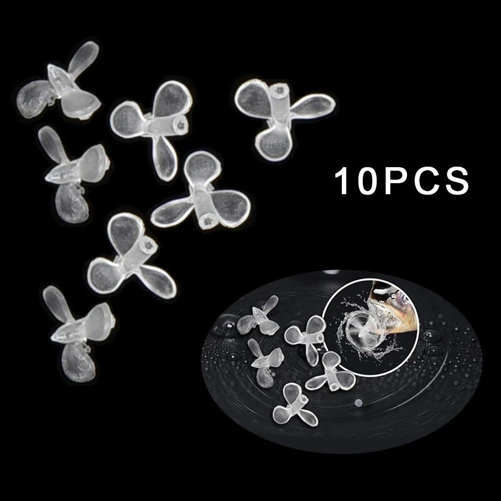 10X Soft Plastic Fishing Lure Propeller Wobblers Swimbait Accessory
