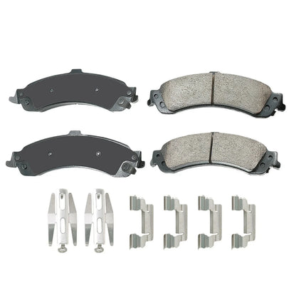 Rear Brake Kit 330mm Disc Rotors & Akebono Ceramic Pads for Cadillac Chevy GMC