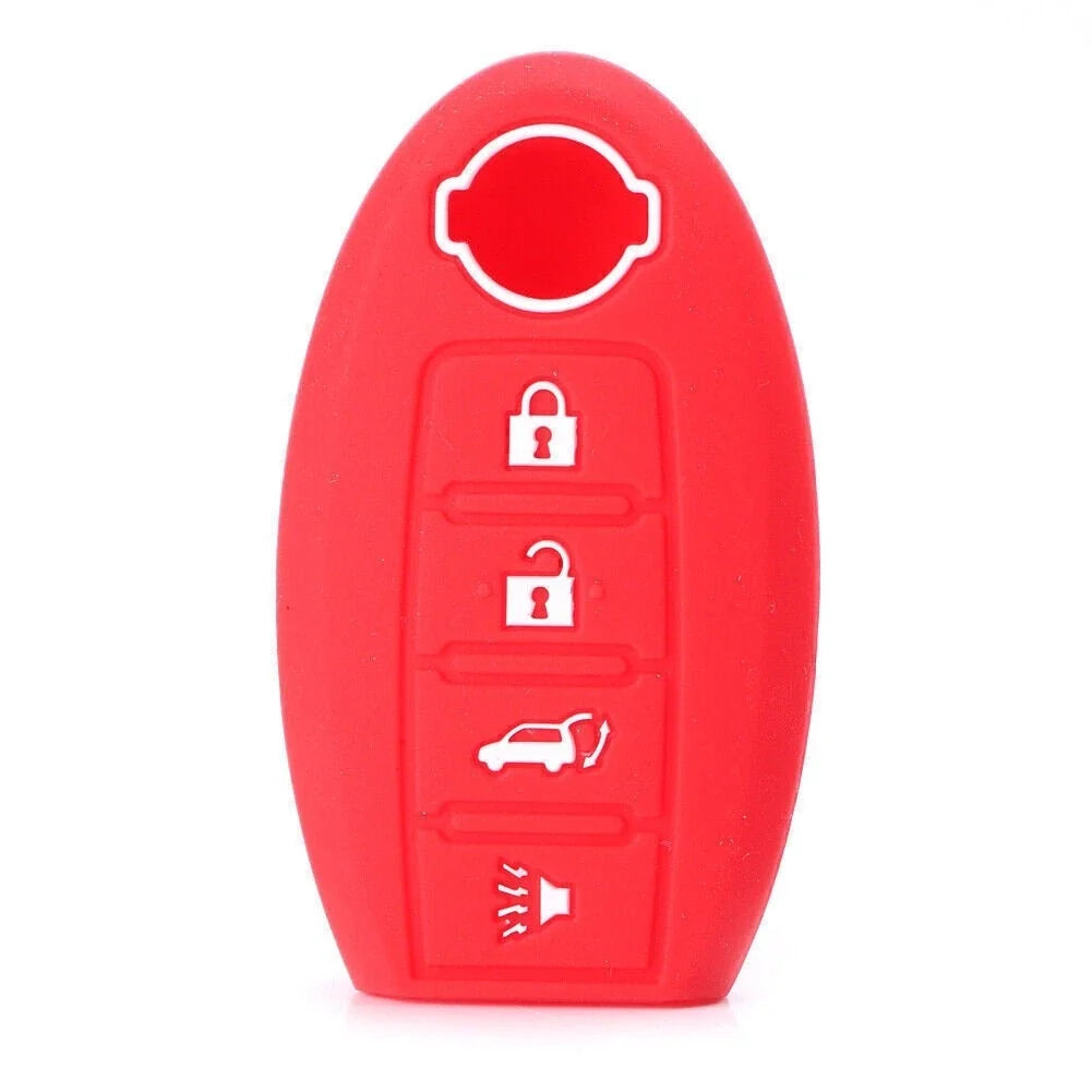 Remote Smart Key Fob Shell Cover for Nissan 370Z Altima (2009–2019) - Red