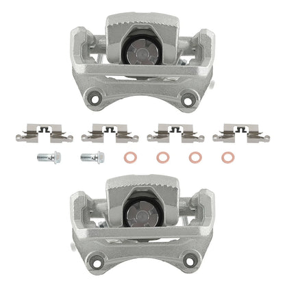 Set of 2 Rear Brake Calipers with Bracket for Ford Fusion (2006–2012)