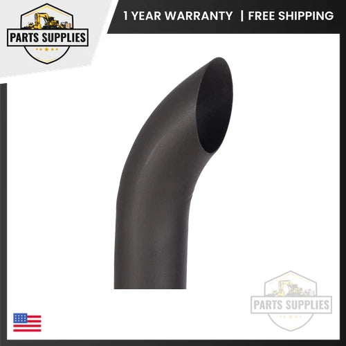 3" x 48" Curved Black Exhaust Stack Pipe for Universal Tractor