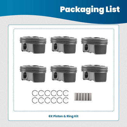Piston & Ring Kit for Hyundai Azera, Kia Sorento, Sedona (2006–2011) 23041-3CFB0