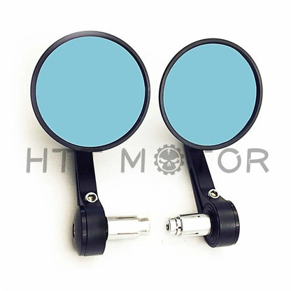 CNC Black 3" Bar End Mirrors for Harley Triumph Victory Motorcycle (1" Handlebar)
