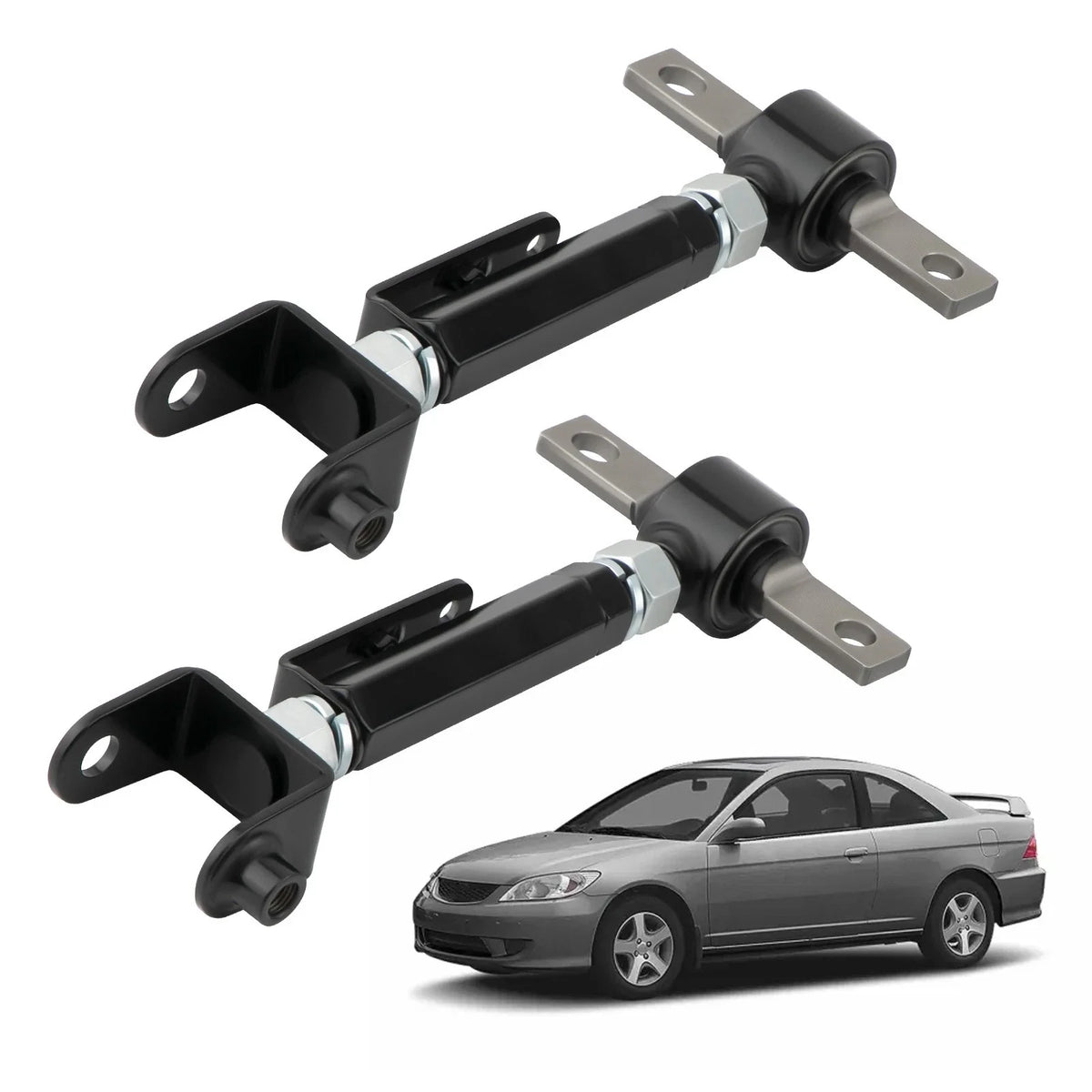 2X Adjustable Rear Camber Arm for Honda Civic (2001–2003) LX Coupe Sedan