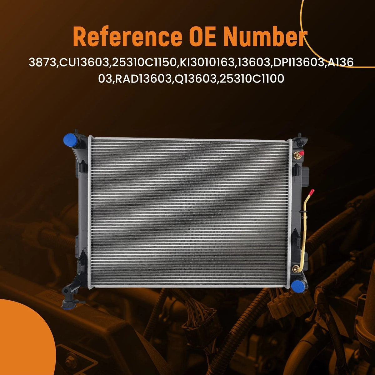 Aluminum Radiator for Kia Optima EX/LX/S/Special 2.4L (2016–2020) KI3010163