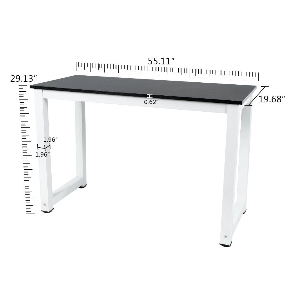 Wood Computer Table for Home Office (55.11'', V-04CDA0014ABK)