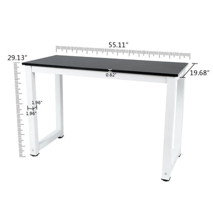Wood Computer Table for Home Office (55.11'', V-04CDA0014ABK)