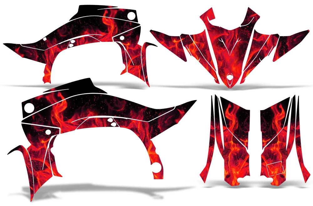 ATV Graphics Kit for Yamaha YFZ450RSE (2014–2019) ICE RED