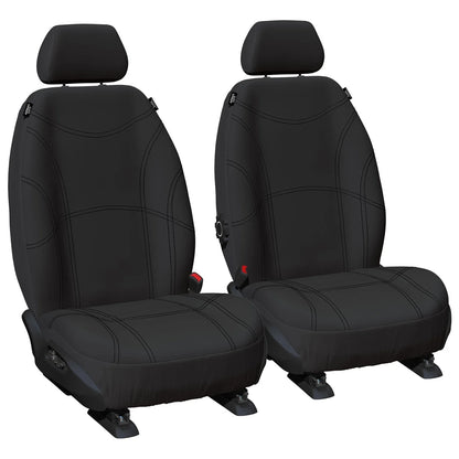 Front Tailor Made Black Neoprene Car Seat Covers for Toyota Hilux KUN25/26