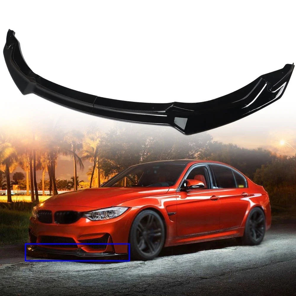 Front Bumper Spoiler Lip for BMW M3 M4 (2015–2020)