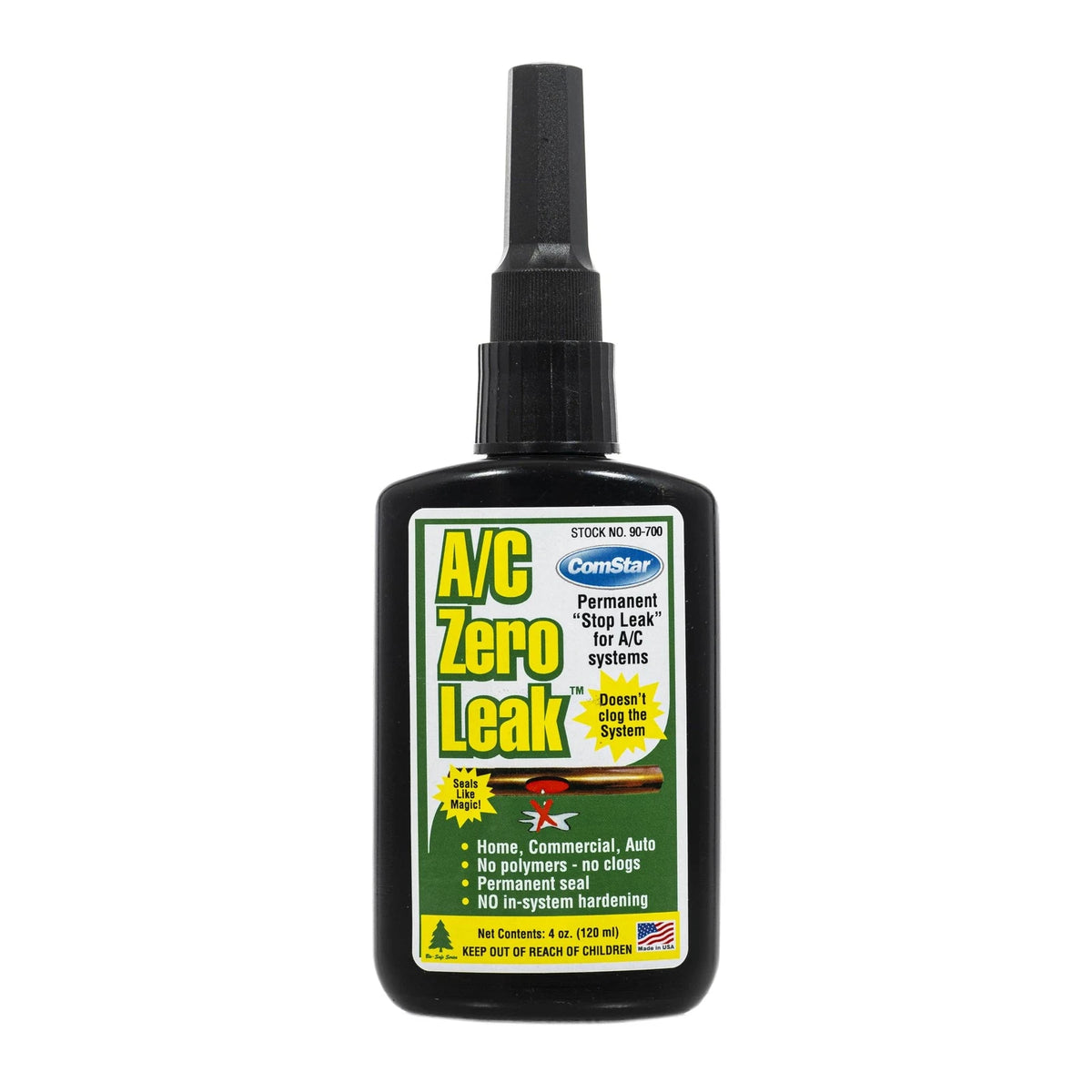 4 Oz ComStar A/C Zero Leak for Automotive (Fluorescent Yellow)