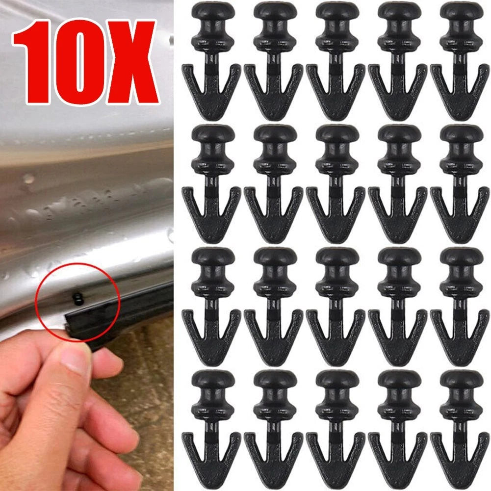 10Pcs Door Seal Sill Strip Push Rivet Clips for Ford Mondeo (MK2/MK3/MK4)