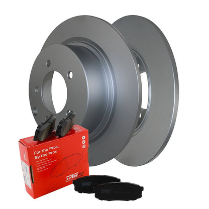 Rear Brake Kit 302mm Disc Rotors & TRW Pro Ceramic Pads for Chrysler Dodge Jeep