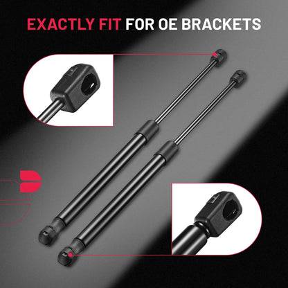 2pc Gas Struts C16-06288 for Leer Camper Shell Rear Window (17in, 70Lbs)