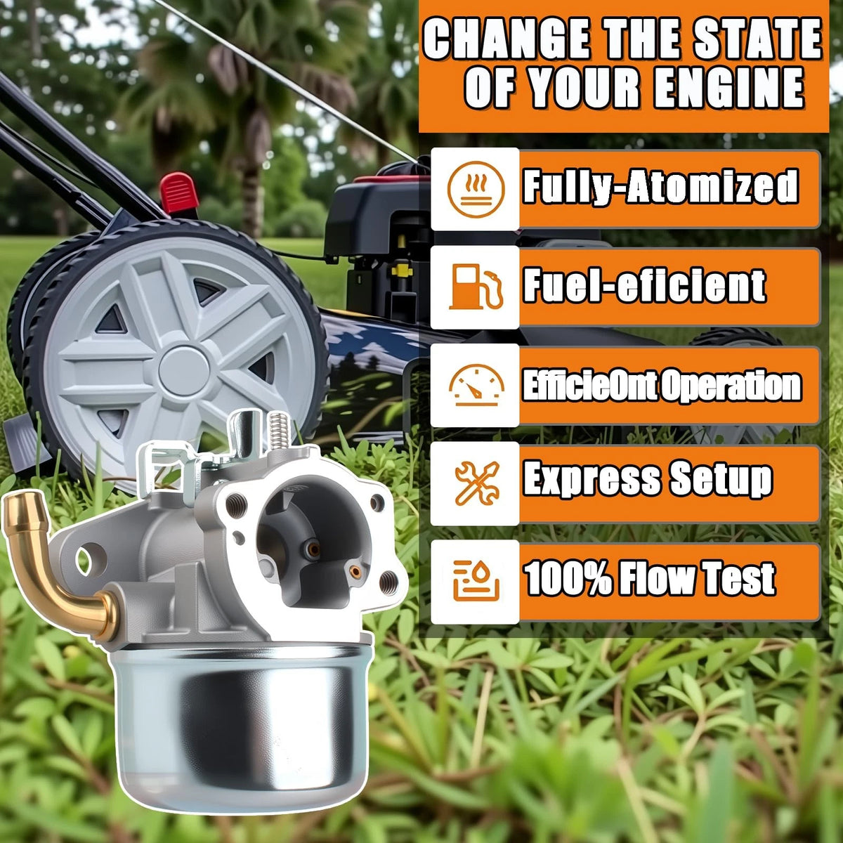 Carburetor for Briggs & Stratton (697354, 790290, 791077)