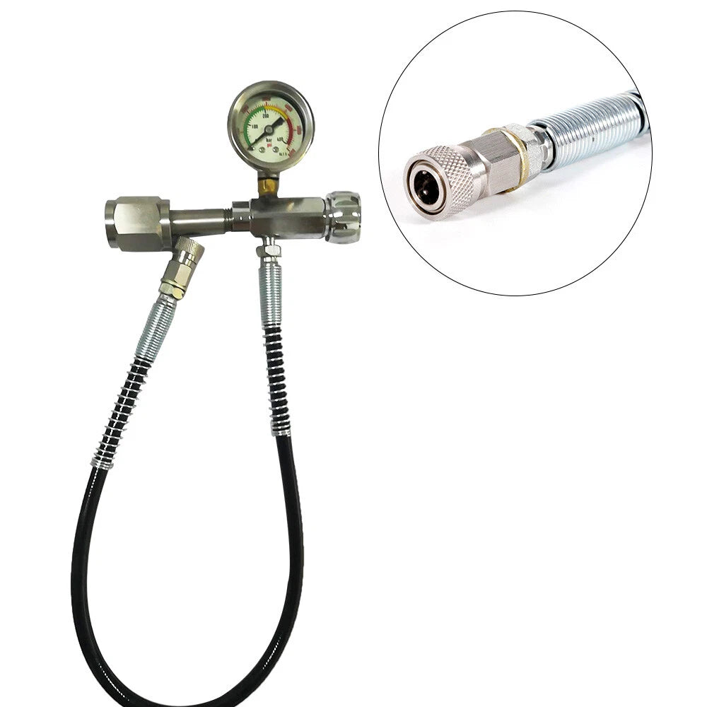 Charging Connector Valve for PCP SCBA Oxygen Tank Air Filling Adapter