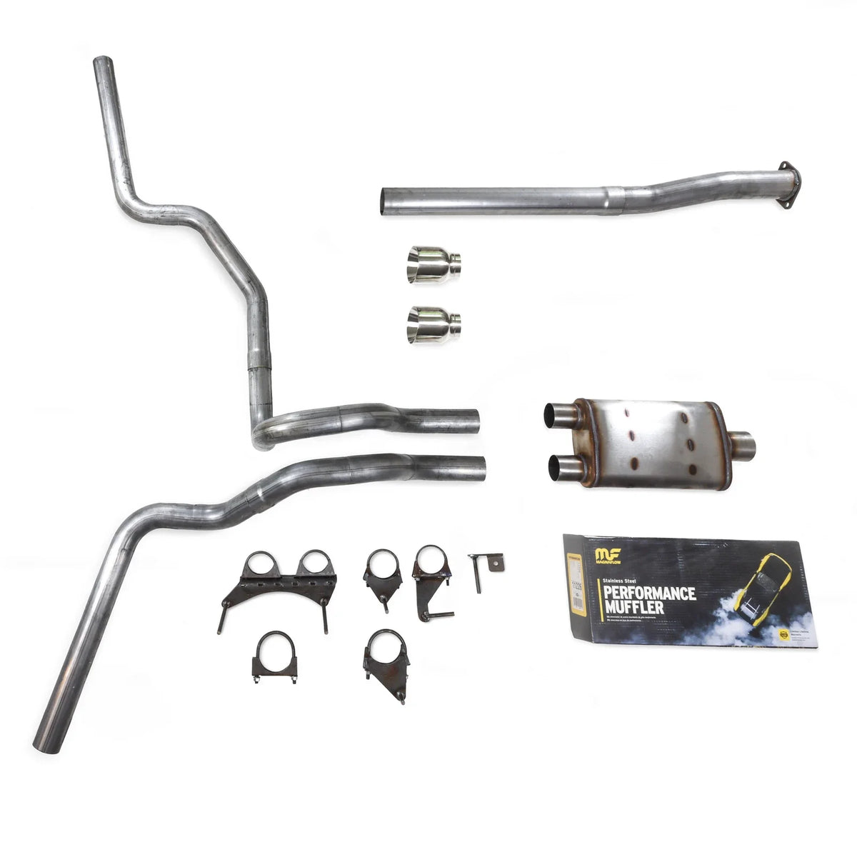 Dual Exhaust Kit for Toyota Tacoma (2016–2023) Magnaflow Stainless Tips