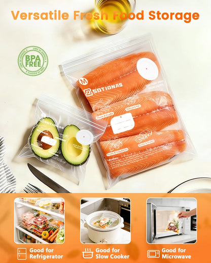 Vacuum Sealer Bags for Food (Reusable, BPA-Free)