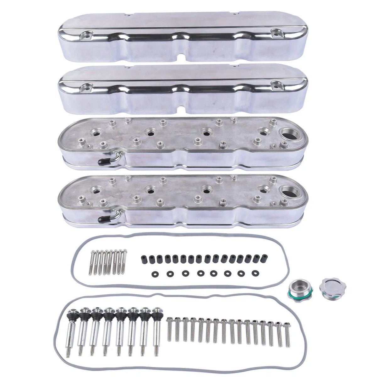 Polished Aluminum Valve Covers for LS1 LS2 LS3 LS7 (2000–2023)