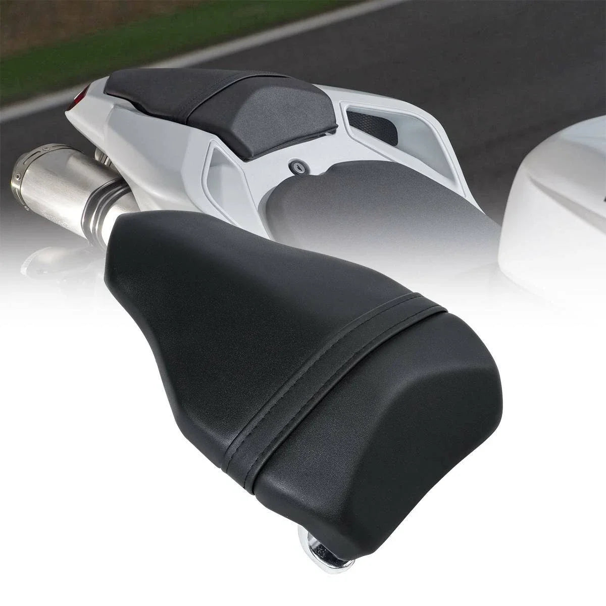 Rear Passenger Seat Pad Pillion PU Leather for Ducati 1098 1198 848 (2007–2015)