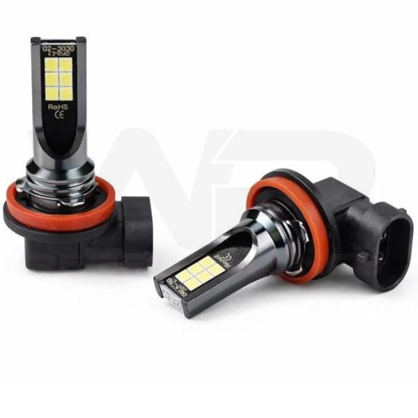 H11 LED Front Fog Light Bulbs for Fiat 124 Spider (2017–2020) Pair