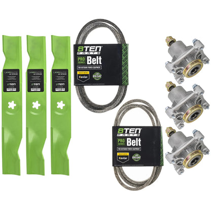 Mower Deck Rebuild Set for Statesman SPGT25H48A SP25PH48STB SP25PH48STC (24679, 532173920, 532180054, 539107519)