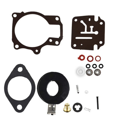 Carburetor Rebuild Kit w/ Float for Johnson Evinrude 65-75 HP (1968–1992)