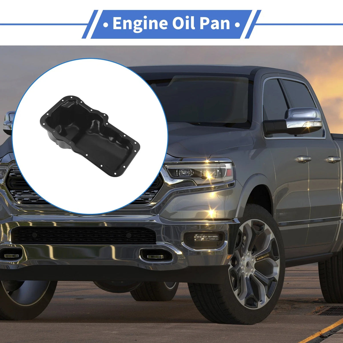 1 Pcs Engine Oil Pan No.53021755AA/53021755AB for Dodge Dakota (2006–2010)