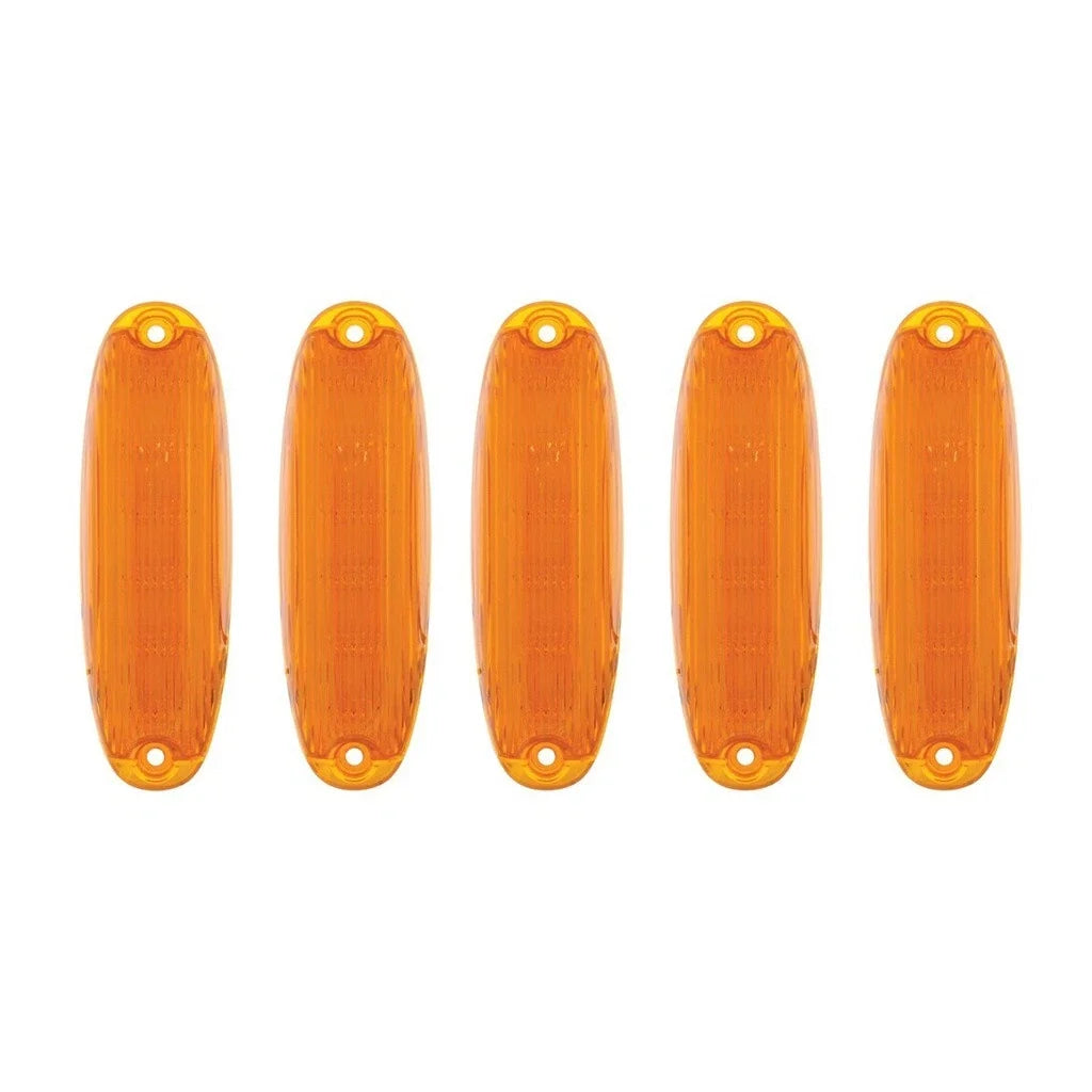 Amber LED Cab Roof Marker Lights Set for Freightliner Cascadia (2008–2017)