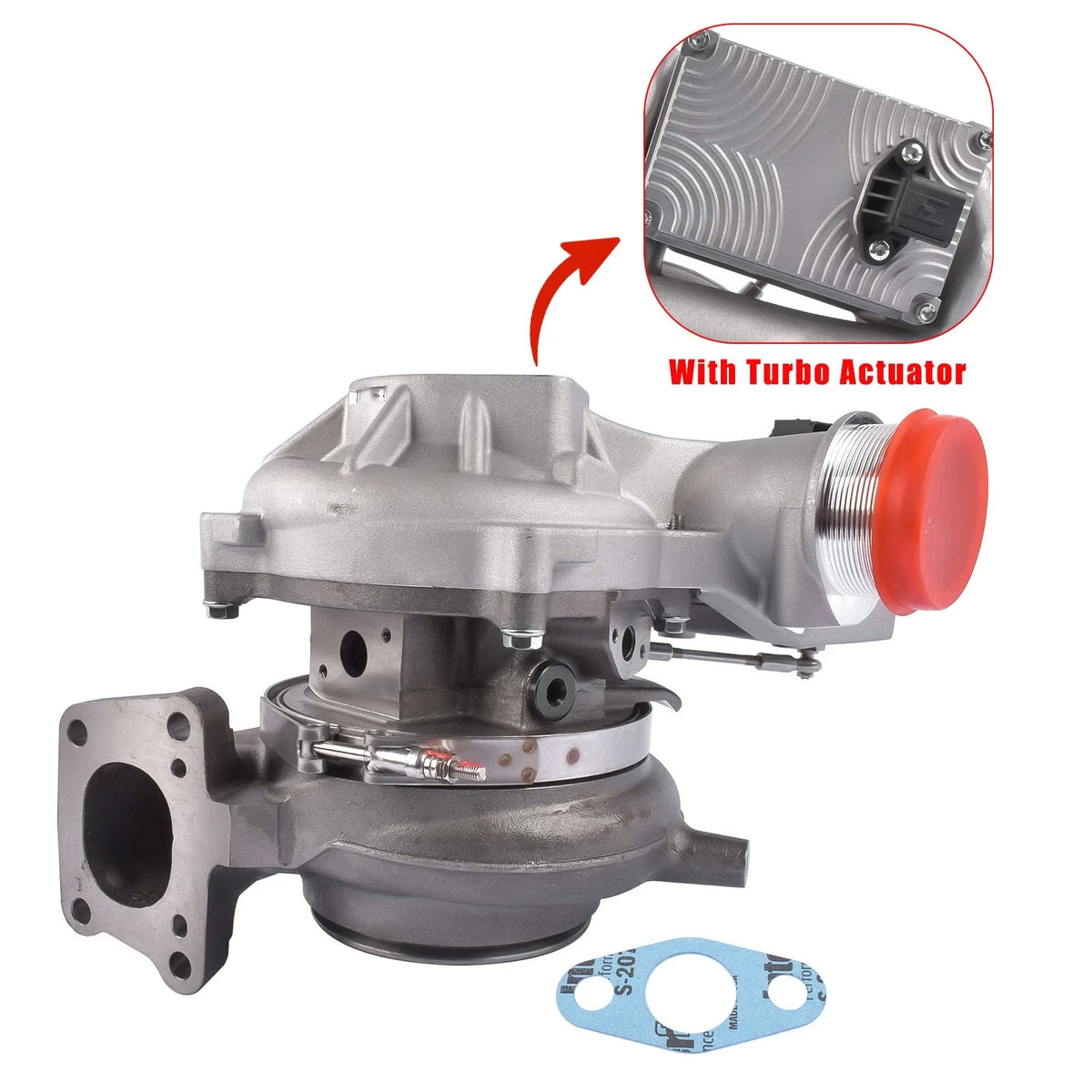 Turbocharger w/ Actuator for GMC Sierra Silverado 2500 3500 HD 6.6L (2017–2021)