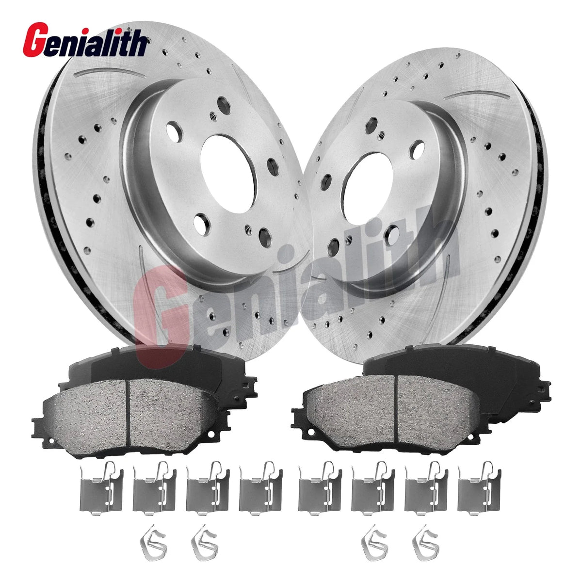 10.8'' Front Drilled Rotors & Ceramic Brake Pads for Toyota RAV4 Prius V Scion xB (2013–2018)
