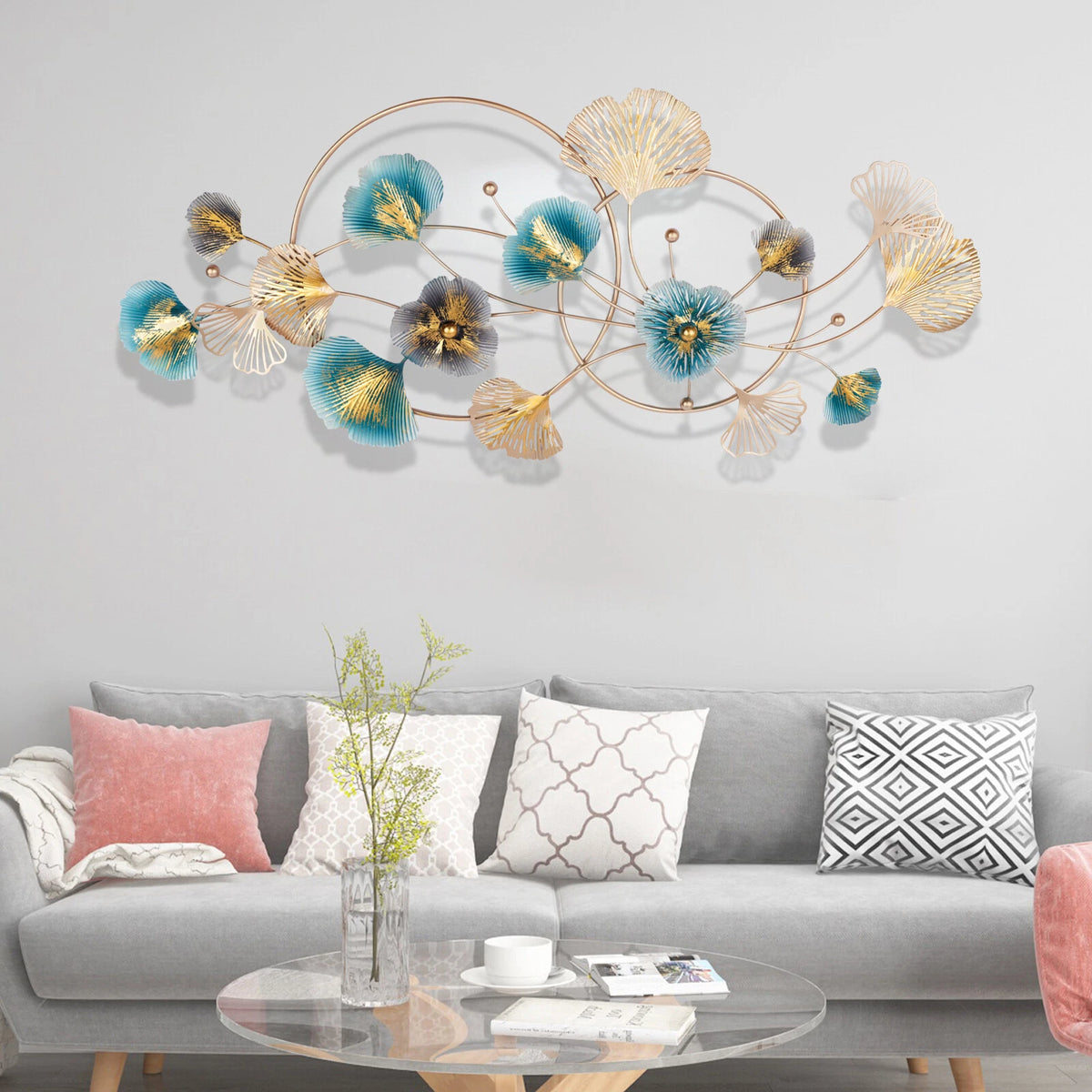 3D Metal Wall Art for Modern Decor (No Known Part Numbers)