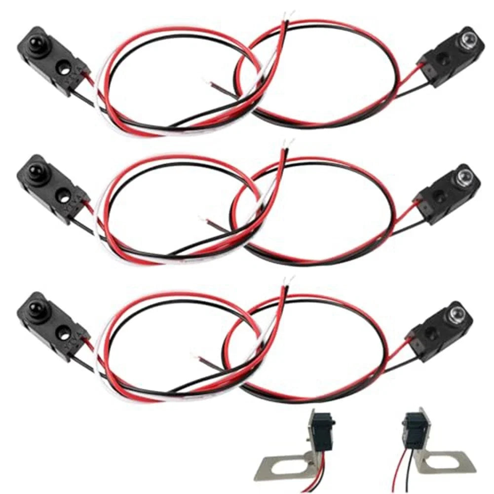 Set of 4 Infrared Break Beam Photoelectric Switch 3mm LED Emitter Receiver