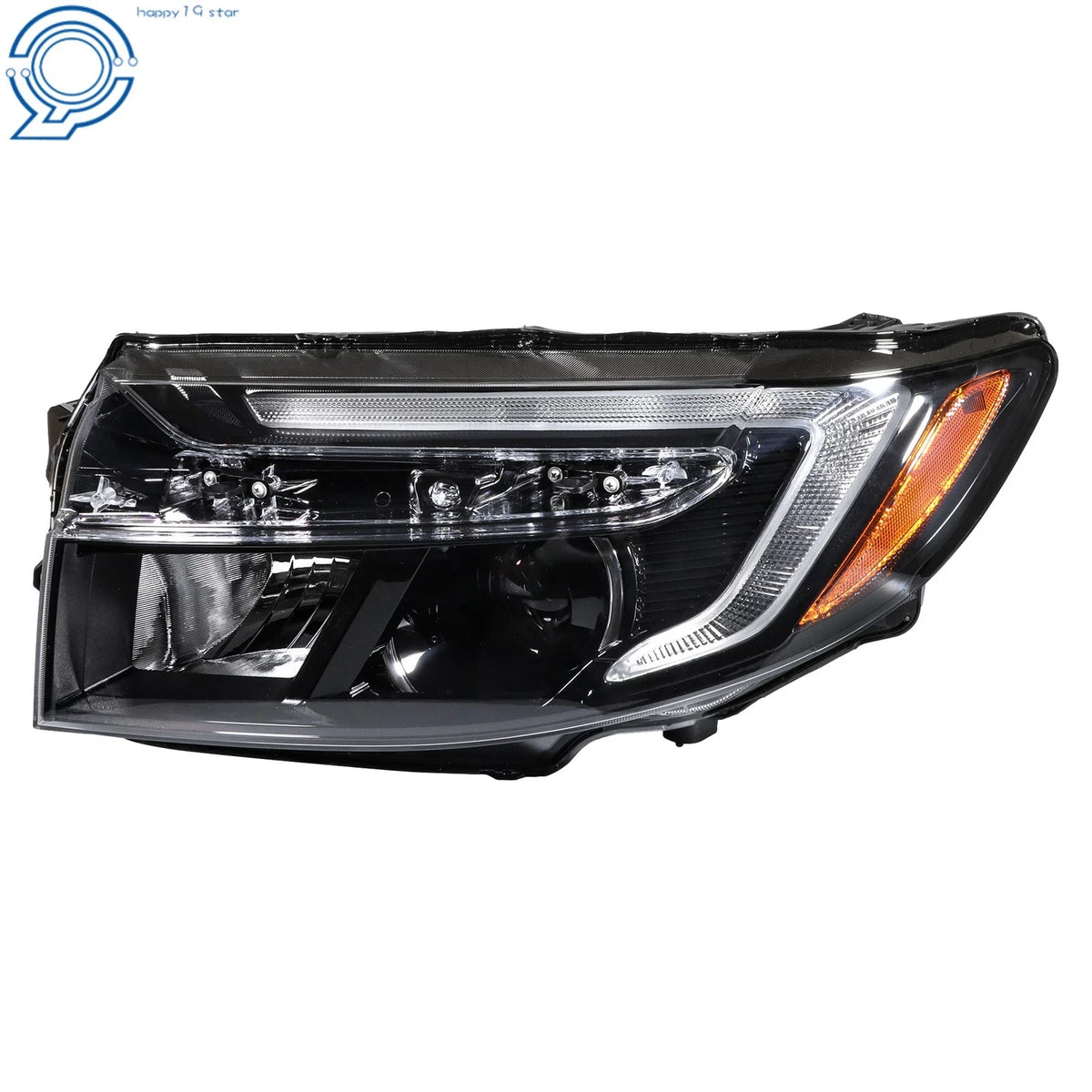 Left Headlight for Honda Ridgeline (2021–2025) 5Pin Black W/O LED DRL