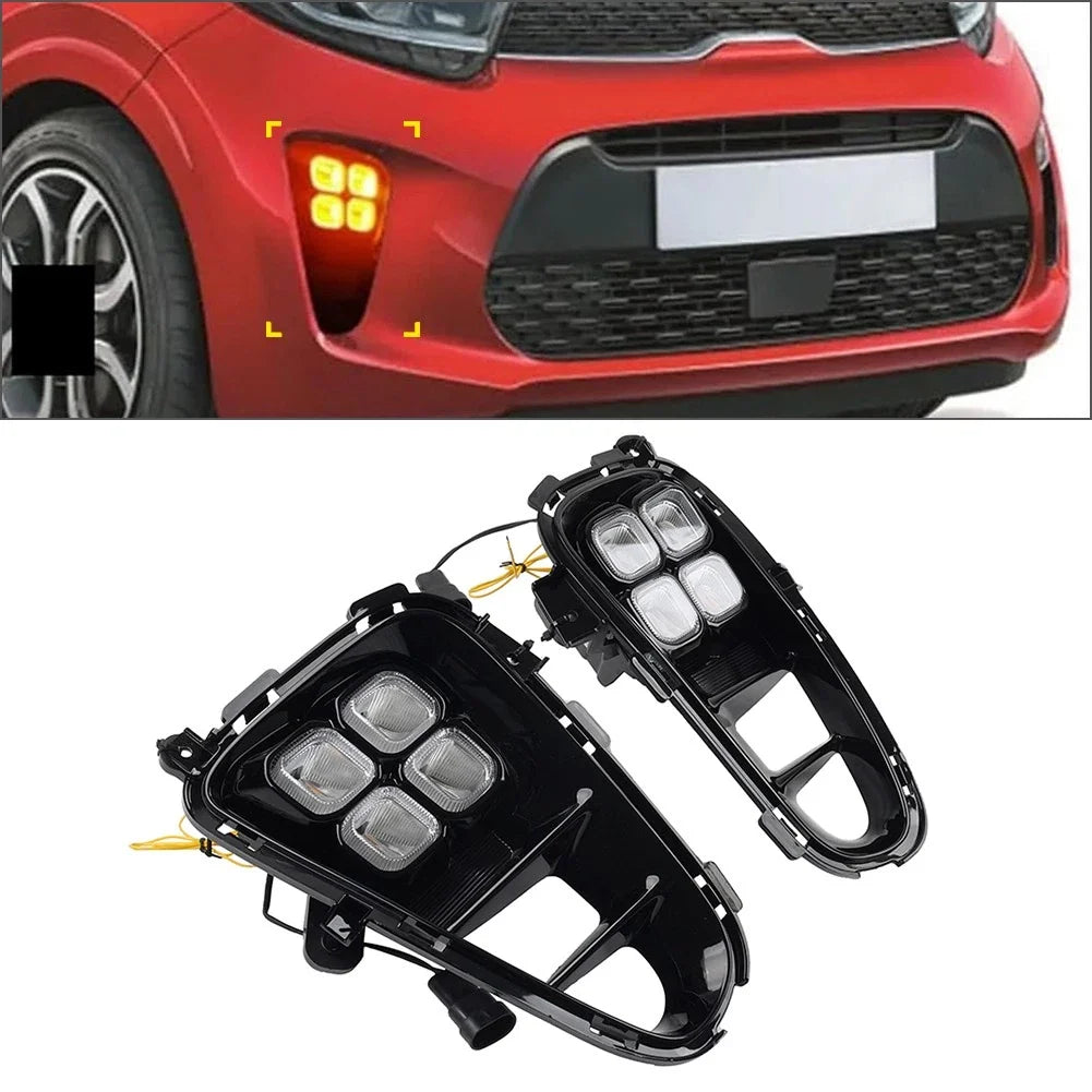 Daytime Running Light Fog Lamp for Kia Picanto (2017–2020)