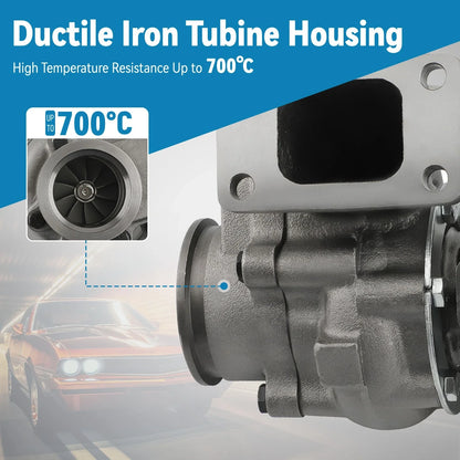 T3 T04E V-Band Turbocharger .63 A/R 74.2 Trim 420+ HP for Turbo Vehicles
