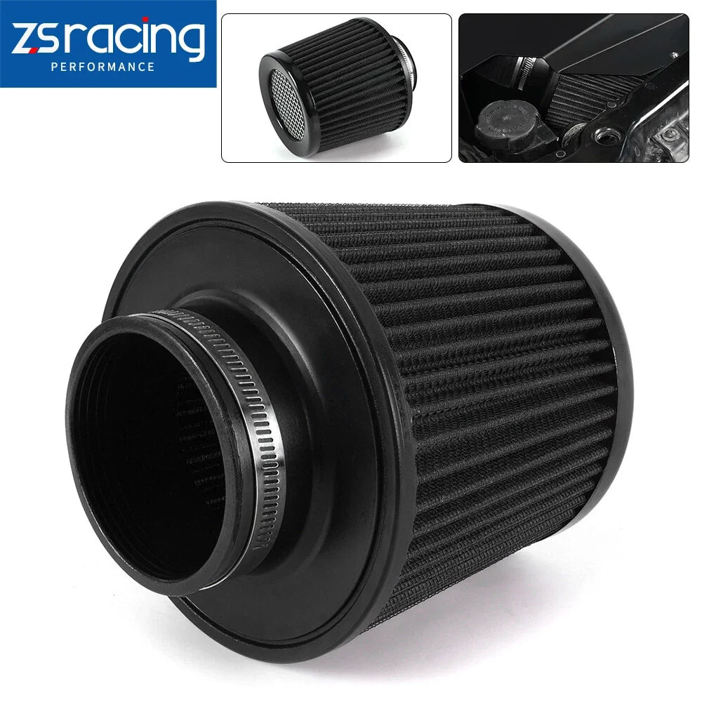 3" High Flow Inlet Cold Air Intake Cone Replacement Dry Air Filter for