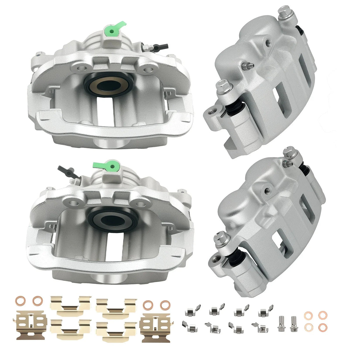 Front & Rear Disc Brake Caliper Set for Isuzu Hombre 4WD (1998–2000) 18B4695 18B4694