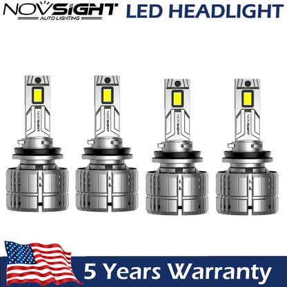 H11 LED Headlight Bulbs Set of 2 for High Low Beam (200W 40000LM 6500K)