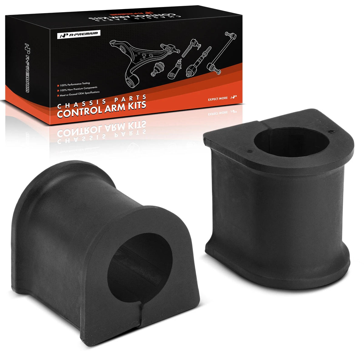 2X Front To Frame Sway Bar Bushing for Hyundai Sonata (2002) Kia Optima (2001–2004) 5501343, 5481339001, BSK60130PR, K90612