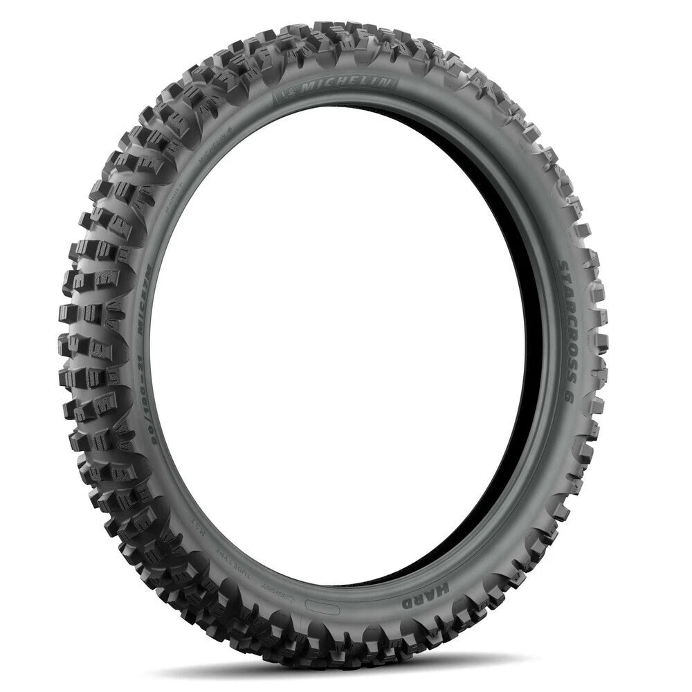 Michelin 17740 Starcross 6 Hard Front Tire 90/100-21 for Off-Road Bikes