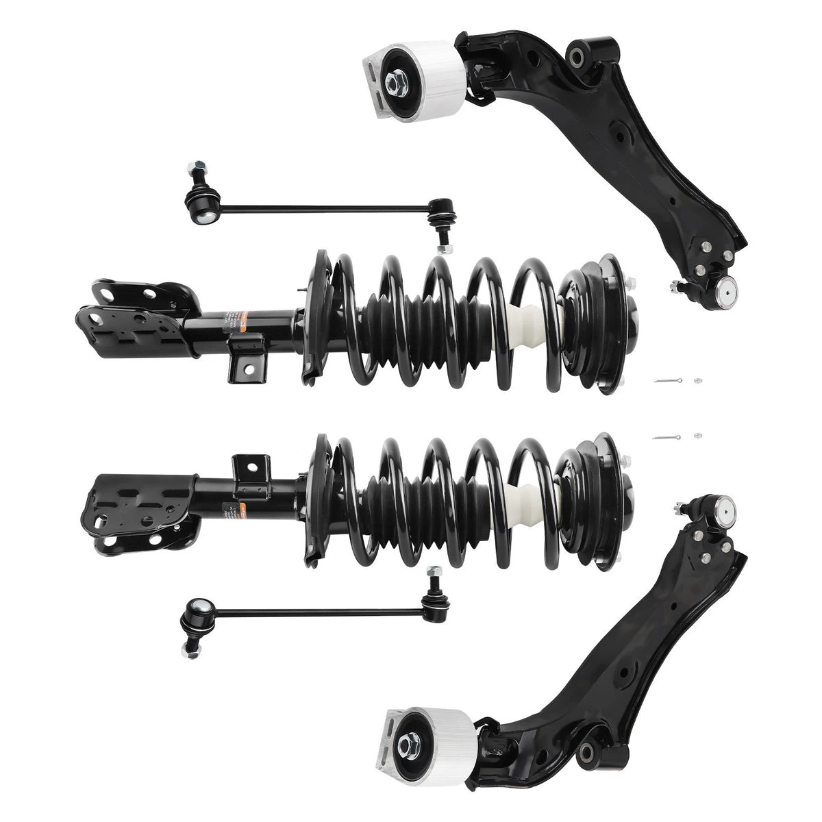 Set of 6 Front Struts Control Arms Sway Bar Kit for GMC Terrain Chevy Equinox (2010–2017) - X0B46T, 1333468L, 20909156, 20909158