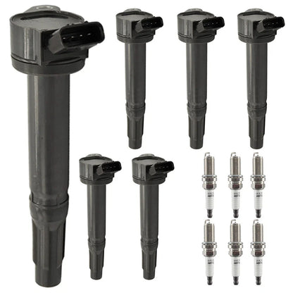6X Ignition Coils + 6X Iridium Spark Plugs for Toyota Lexus 3.5L 4.0 (2005–2021)