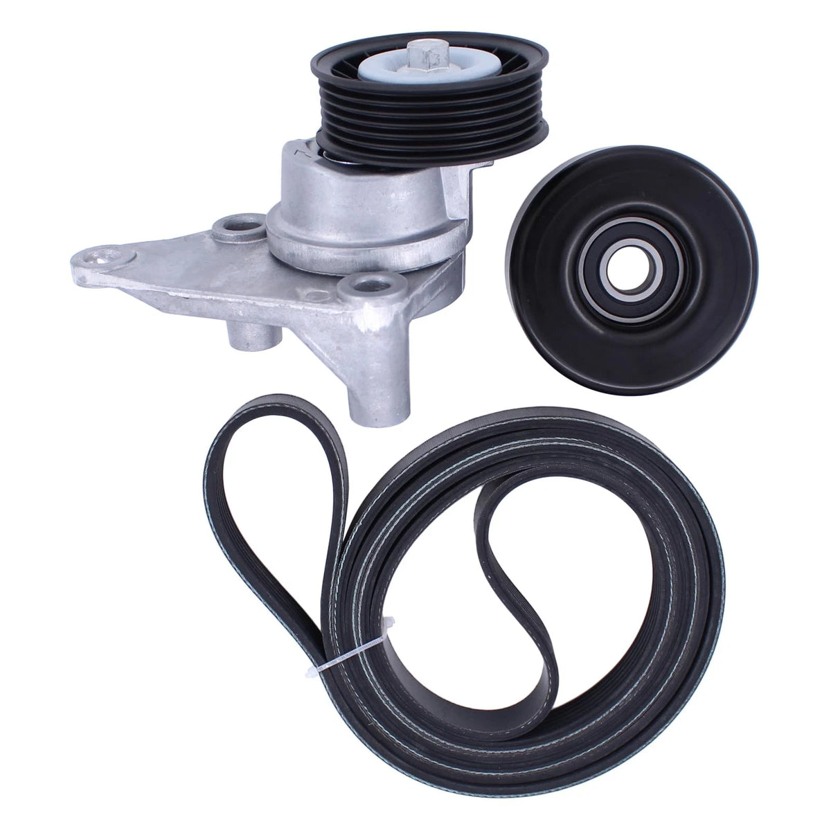 Drive Belt Tensioner and Serpentine Idler Pulley Kit for Chevy