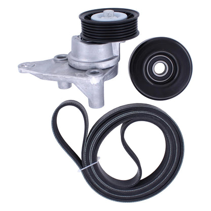 Drive Belt Tensioner and Serpentine Idler Pulley Kit for Chevy