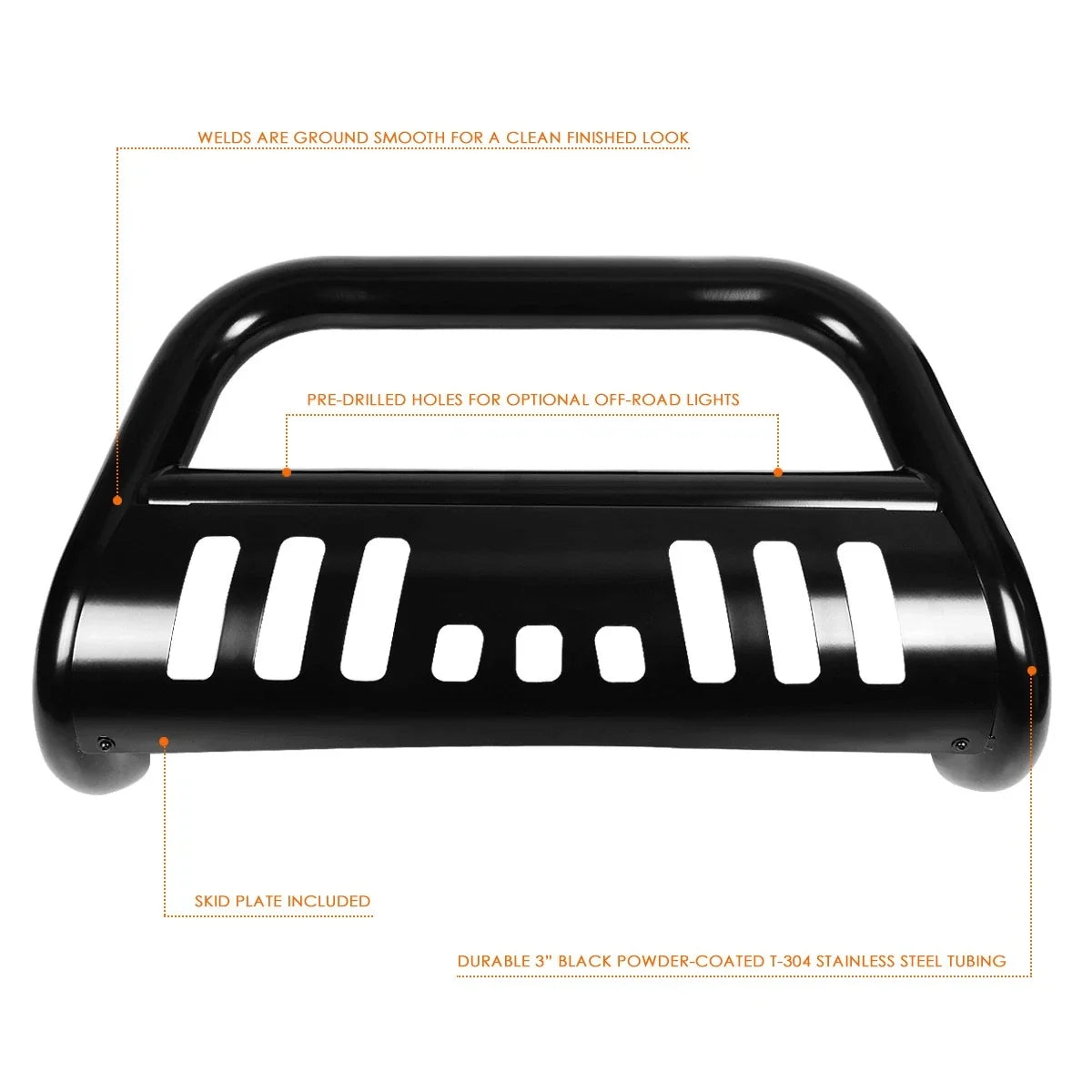 3" Bull Bar Front Bumper Guard for Silverado/Sierra 2500/3500 HD (2007–2010)