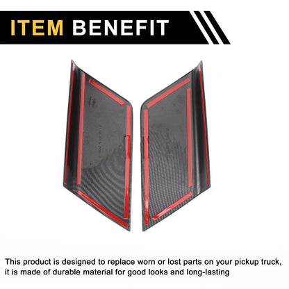 1 Pair Carbon Fiber Door Panel Handle Covers for Ford F-150 (2021–2024)
