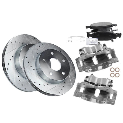 2X Brake Kit with Calipers for Jeep Grand Cherokee (1999–2002) 18103297, S5118, 5118